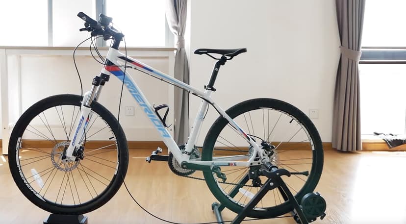 BalanceFrom Bike Trainer Stand Steel Bicycle Exercise Magnetic Stand with Front Wheel Riser