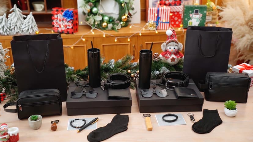 Skylety 13 Pcs Birthdays Gifts Baskets for Men Father Gift for Men Birthdays Gift Box 16 oz Tumblers Wallet Toiletry Bag Sock Bottle Opener Belt Bracelet Glasses Pen for Father's Day Dad Husband B0DJ92ZCJ1