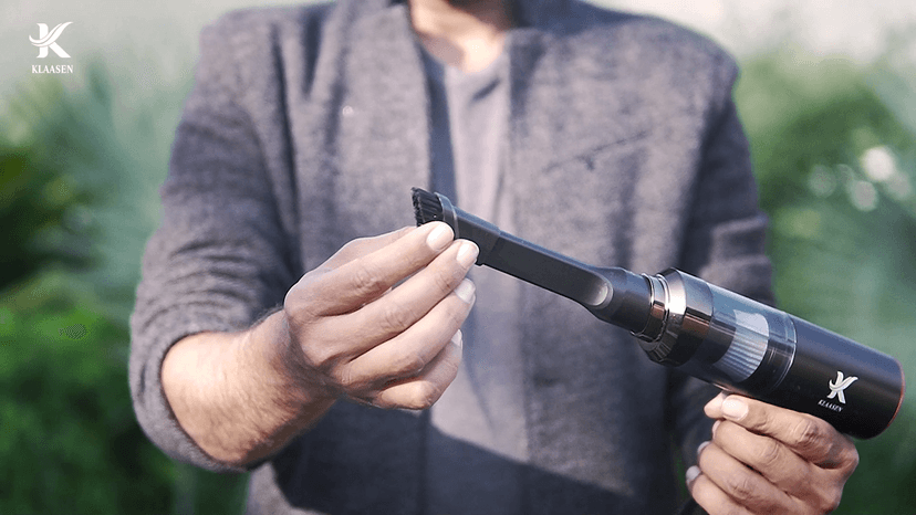 Handheld Car Vacuum Cleaner, Dual Suction 7.5K & 12k Pa, Portable Mini | Blower, Inflator, Deflator and Dustbuster for Car, Home, Kitchen & Office | Black Color