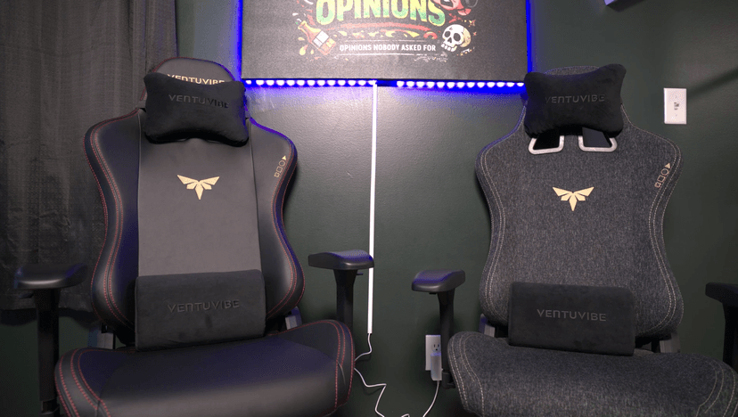 Gaming Chair 4D Adjustable Armrests - 170° Reclining & 320lb Capacity, High Back Ergonomic Computer Chair with Lumbar Support, Fabric Office Chair for Adults (Black)