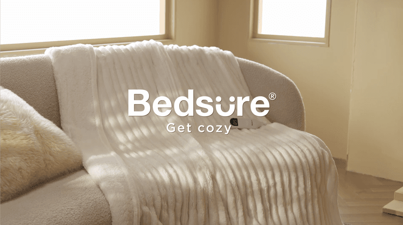 Preheat Function, 6 Heat & 6 Timer (Up to 10H) Settings, 8H Auto Shut Off, ETL & FCC, Gifts for Men Senior, Cozy Room Decor Bedsure Thick Heated Blanket Electric Throw, Fast Heating, Grey 50"x60" B0BZYX45MR