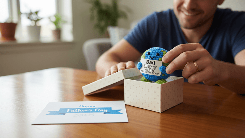 Day Birthday Gift for Dad Husband Bonus New Daddy Father in Law Thanksgiving Baskets Positive Crochet Animals Dad Gifts from Daughter Son Best Dads Ever Gifts Grandpa Stepdad Fathers B0FRSBRB14