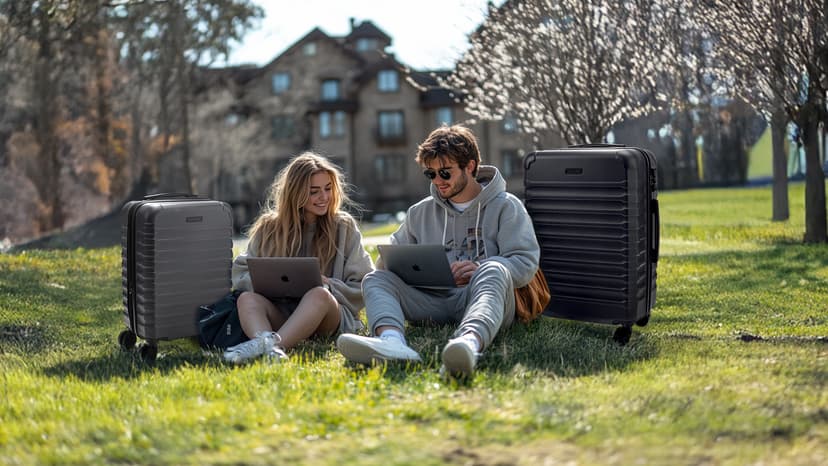 LIGHT FLIGHT Luggage Sets, 3 Piece Durable Suitcase Set with Spinner Wheels, 3 Pcs Hardside Lightweight luggage with TSA Lock, Large Checked Travel Suitcases, 20/24/28 Inch, Rose Purple