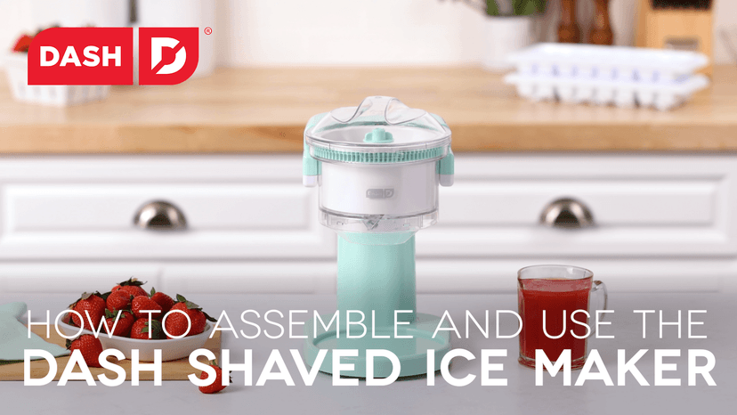 Dash Shaved Ice Maker - Frozen Dessert Maker for Snow Cones, Slushies, Cocktails & More - Easy to Use & Clean - Space-Saving Design - Aqua