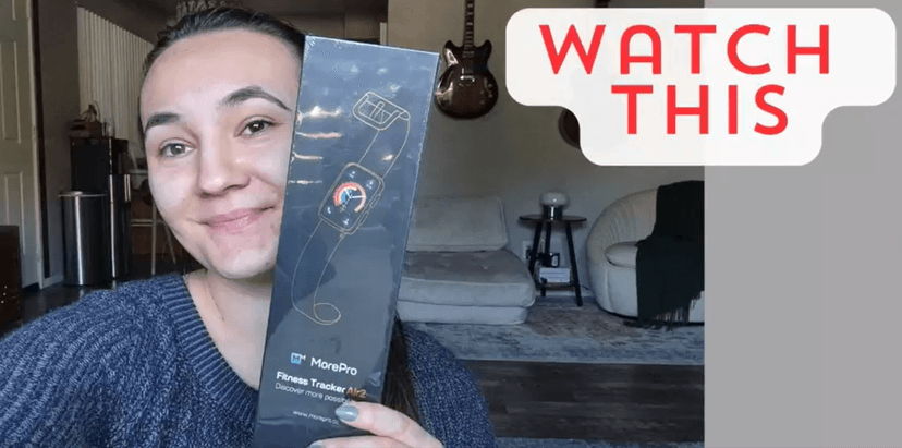 MorePro Health Fitness Tracker with Blood oxy-gen Monitor and 24/7 Heart Rate and Blood Pressure, Sleep Monitor, 120+ Sport Modes Waterproof Fitness Watch for Women Men Android iOS, Black