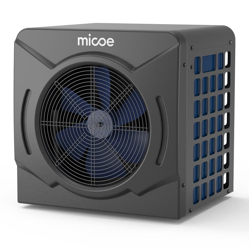 MICOE 17,000 BTU Energy-Efficient Electric Pool Heater for Above Ground Pools up to 5,000 Gallons, Ultra-Quiet 50 dB, 110–120V, Easy Install Kit Included