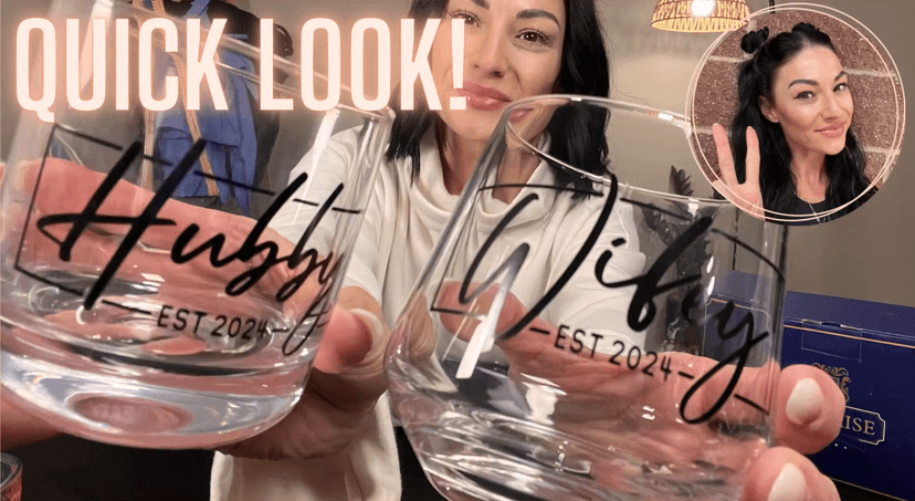 Christmas Gifts for Couples 2025,Wedding Gift, Wifey and Hubby Glasses Set,Bridal Shower Gifts for Bride and Groom, Newly-Married Anniversary for Him and Her，Mr and Mrs Gift，His and Hers Glass