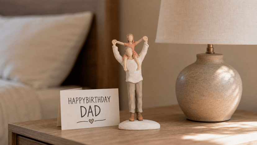 Hand-Painted Shoulder-Ride Sculpture in Gift Box for Father's Day, Birthdays, Christmas, Weddings and Home Display Storieme Father Daughter Figurine, Gift for Dad Birthday from Daughter B0F8V8VJNH
