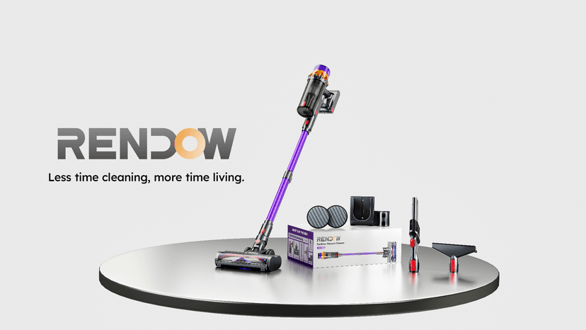 Cordless Vacuum Cleaner, 500W 50KPA 60Mins Vacuum Cleaners for Home, Self-Standing Stick Vacuums with LED Display, Anti-Tangle, Lightweight, Rechargeable Wireless Vacumm for Pet Hair Carpet Floor