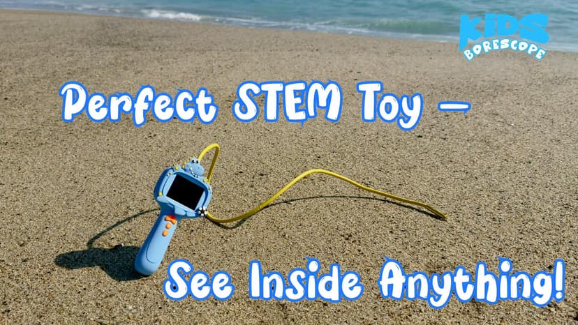 Borescope Camera Toy with Light for Kids - STEM Science Educational Toy for 4 5 6 7 8 9 10 Years Old Boys Girls Birthday Gift, Snake Scope Camera for Outdoor Camping Nature Exploration