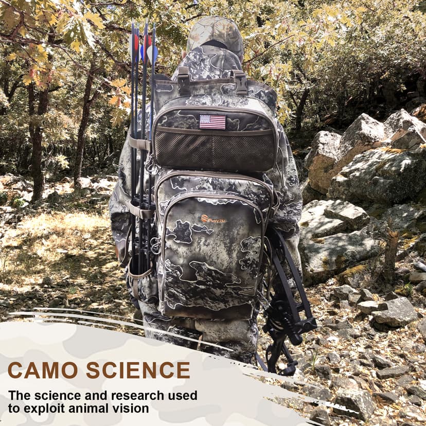 Hunting Backpacks for Men,Saddle Hunting Bag with Bow Holder, Large Compound Bow Hunting Backpack & Duffle Bags