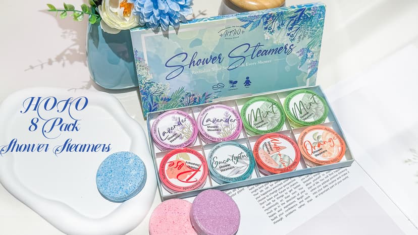Shower Steamers Aromatherapy 8 Pack - Gifts for Women, Shower Bombs with Essential Oils, Self Care and Stress Relief Stocking Stuffers, Relaxation Birthday Gifts for Women and Men