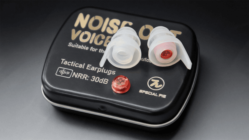 Shooting Earplugs for Pickup Sound, 30 dB NRR Hearing Protection - Silicone & Reusable Ear Plugs for Outdoor Shooting, Firing Range & Hunting, White