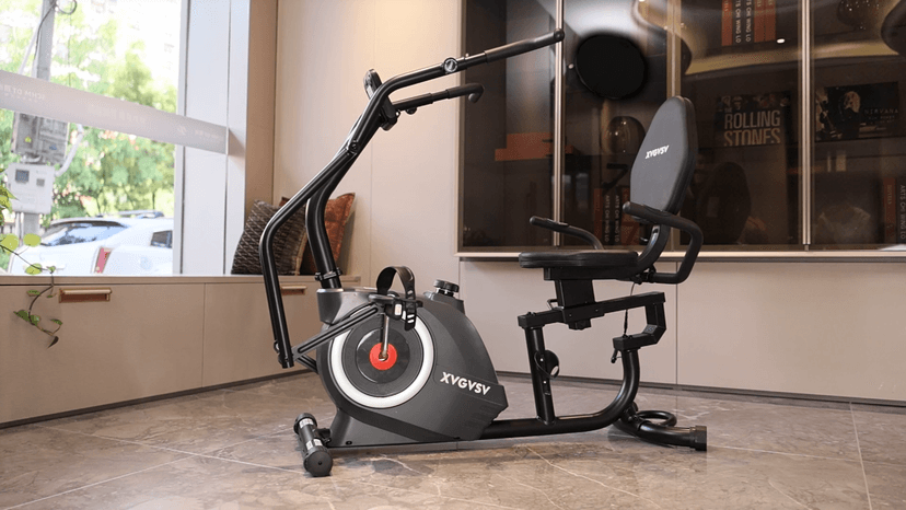 Recumbent Exercise Bike, Recumbent Stationary Bike for Home, Recumbent Bike with 400LB Weight Capacity Whisper-Quiet 16 Levels Magnetic Resistance Heart Rate and Multi-Function LCD Comfortable Seat