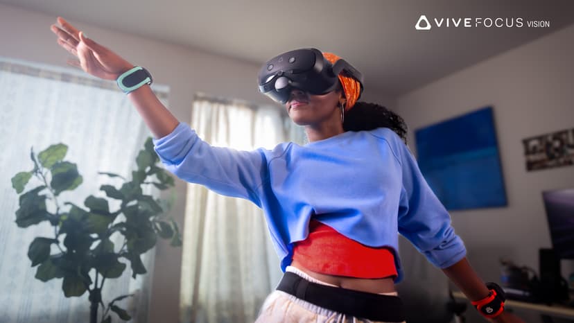 HTC Vive Focus Vision — Mixed Reality and PC VR Headset + Controllers — Consumer Edition