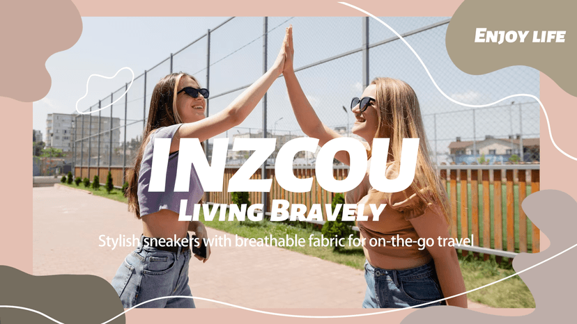 INZCOU Running Shoes Lightweight Tennis Shoes Non Slip Gym Workout Shoes Breathable Mesh Walking Sneakers