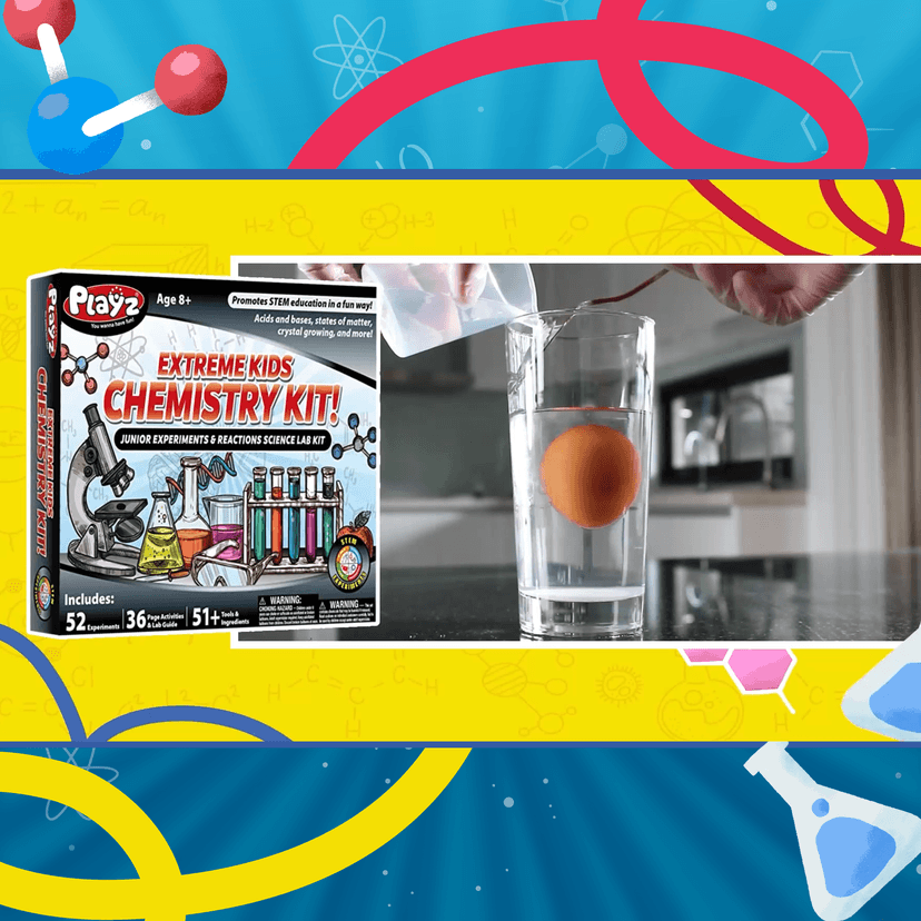 52+ Experiments Chemistry Set Science Toys, STEM Projects with 51+ Tools, Kids Science kit, Science Experiments for Kids Gift Playz Extreme Chemistry Educational Science Kits for Kids Age 8-12 B08HSFDZP6