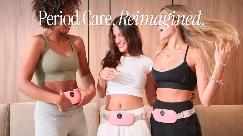 Menstrual Heating Pad for Period Cramps – Portable Heating Pad for Period Cramps Relief with Heat & Massage, Wearable Cordless Warmer for Pain Relief, Rechargeable & Wireless for Women B0F9TVN9PR