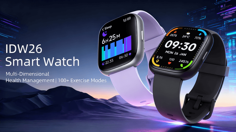 Smart Watch 2026 Upgrade for Women Men Android & iPhone [2 Bands, 44mm case, 1.83''], Alexa Built-in, Make/Answer Call, HR SpO2 Sleep Stress Monitor Fitness Tracker, IP68 Waterproof Step Counter Watch