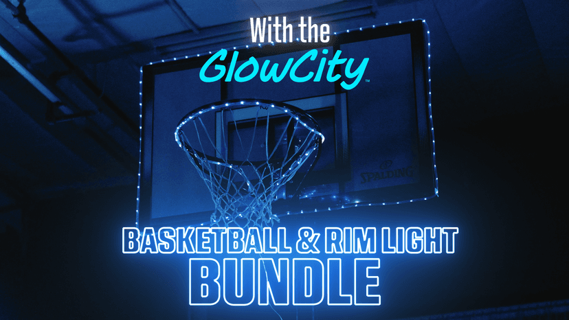 GlowCity Glow in The Dark Basketball - Sizes 5, 6, 7 Light Up Ball for Kids, Teens & Adults - Red Glow for Outdoor Games - Sports Birthday Gifts Ideas for Boys Ages 6 7 8 9 10 11 12 13 14