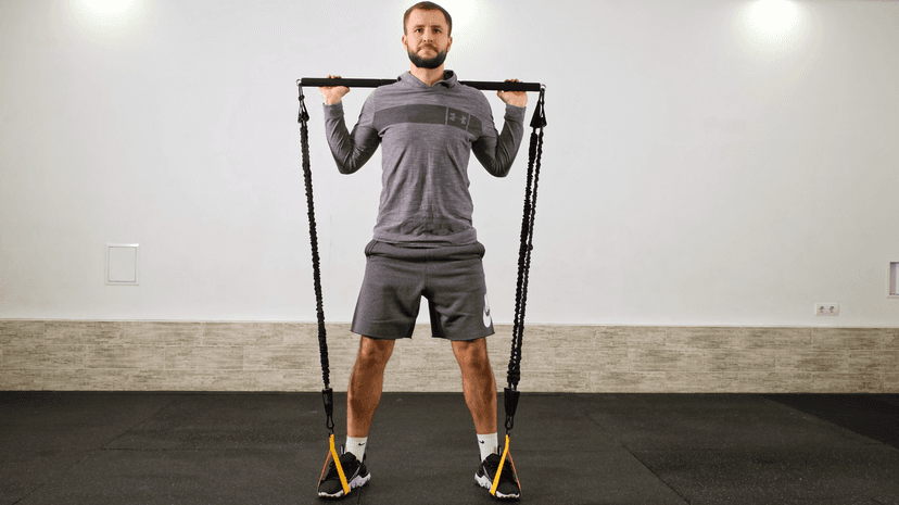 Tube Resistance Bands for Working Out Men and Women - Exercise Bands Resistance Bands Set, Resistance Band Bar, Handles, Ankle Straps, Foot Straps and Door Anchor