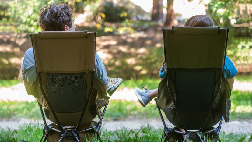 MARCHWAY Lightweight Folding High Back Camping Chair with Head Support, Stable Portable Compact for Outdoor Camp, Travel, Beach, Picnic, Festival, Hiking, Backpacking (Highback Khaki)