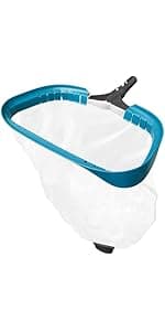 POOLWHALE Pool Skimmer Net Rake, Aluminum Frame Deep Nylon Net, Ultra Fine Mesh Pool Nets for Cleaning Leaves, Debris & Swimming Pools Skimming