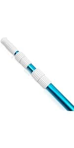 POOLWHALE Pool Skimmer Net Rake, Aluminum Frame Deep Nylon Net, Ultra Fine Mesh Pool Nets for Cleaning Leaves, Debris & Swimming Pools Skimming