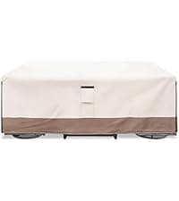 Patio Chair Covers Waterproof Heavy Duty Patio Furniture Covers, 33W x 35D x 36H Inches Swivel Outdoor Chair Cover 2 Pack (Beige)