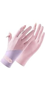 SUJAYU Full Finger Hiking & Cycling Gloves - Thin Gloves for Men & Women - UV Protection, Great for Adult Bikes, Driving & Gym