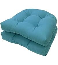 1 Pack Patio Chair Cushion, Rocking Chair Cushion Overstuffed Seat Back Cushion Pad for Outdoor Indoor, Navy Blue
