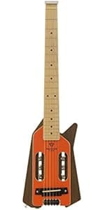 Traveler Guitar Escape Mark III Mahogany Acoustic Guitar | Portable Acoustic with Built-in Headphone Amp | Full 25.5" Scale Headless Guitar | Custom Gig Bag Included