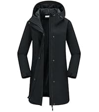 33,000ft Women's Rain Jacket Waterproof Lightweight Packable Raincoat with Hood for Golf Hiking Travel Windbreaker