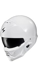 ScorpionEXO Covert 2 Open Face 3/4 Full Mode Motorcycle Helmet Bluetooth Ready Speaker Pockets Interchangeable Mouth Cover DOT Approved Solid (Matte Black - 3X-Large)