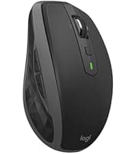 Logitech MX Anywhere 2S Bluetooth Edition Compact Wireless Mouse, No USB Receiver - Use On Any Surface, Hyper-Fast Scrolling, Rechargeable, Control Up to 3 Apple Mac and Windows Computers and Laptops