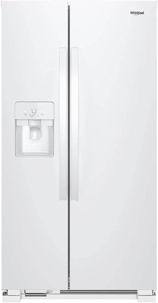 Whirlpool WRS321SDHW 21 cu.ft. White Side-by-Side Refrigerator