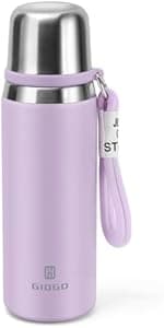 Stainless Steel Thermo 500ml/16.9oz Vacuum Insulated Bottle with Cup for Coffee Hot drink and Cold drink water flask.(Pink,Single)