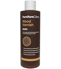 Furniture Clinic Wood Stain | Dark Oak | Water Based | Fast Drying, Low Odor, & Non-Toxic | for Indoor & Outdoor Furniture and More | Multiple Finishes | (8.5oz / 250ml)