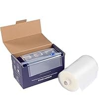 GERYON Vacuum Sealer Machine – Automatic Food Vacuum Sealer for Dry & Moist Food, Compact with LED Touch Panel, Includes Zipper Bags & Roll, Perfect for Sous Vide & Freezer Storage (Silver)