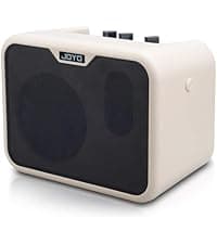 JOYO Mini Amp 5W Portable Plug in Practice Electric Amp Bluetooth Rechargeable Combo Guitar Amplifier Built-in 4 Effects Clean, Overdrive, Distortion, Reverb (JA-05G) B0CNRGCG3Z
