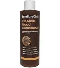 Furniture Clinic Wood Stain | Dark Oak | Water Based | Fast Drying, Low Odor, & Non-Toxic | for Indoor & Outdoor Furniture and More | Multiple Finishes | (8.5oz / 250ml)
