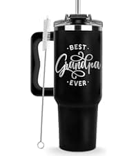 Father Day Gifts For Dad from Daughter Son Kids, Birthday Gifts for Daddy, Present for Dads, Dad Tumbler 40 Oz, Best Father Mug, Cool Coffee Cup Ideas for Papa, Elderly Fathers, Step Daddy, New Papa