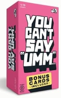 Big Potato You Can't Say UMM: A Party Game for Family and Adults, Fast-Paced Family Word Game, Must Have for Game Night, Bonus Content Included