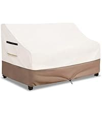 Patio Chair Covers Waterproof Heavy Duty Patio Furniture Covers, 33W x 35D x 36H Inches Swivel Outdoor Chair Cover 2 Pack (Beige)