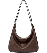 Sling Shoulder Bag for Men and Women, Genuine Leather Messenger Bag Satchel for Business Outdoor and Travel Laptop Case