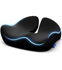 ZIKEE Pioneering Seat Cushion for Pressure Relief, Ergonomic Office Chair Cushion for Sciatica, Back, Hemorrhoids & Tailbone Pain Relief, High-Density Memory Foam Car Seat Cushion with Anti-Slip Base