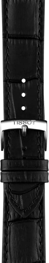 Tissot PR 100 Quartz 40mm, Swiss Quartz Watch for Men, Stainless Steel Case, Black Leather Strap, T1504101601100