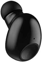 NVAHVA Bluetooth Earbud 10 Hrs Playtime, Single Wireless Earphone, Mini Hands-Free Mic Car Headphone, Truck Drivers Headset, Cell Phone Bluetooth Earpiece for iOS Android Smart Phones PC TV Audiobook