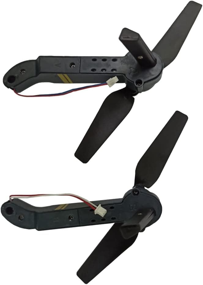RC Quadcopter Spare Parts Axis Drone Arms with Propellers FPV Racing Drone Arms Comaptible with E58/L800/JY019/S168 RC Hobby, 4pcs Included