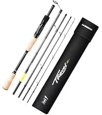 HANDING Pioneer Bass Fishing Rod Versatile Spinning & Casting Rod with Medium Power Moderate Fast Action EVA Handle for Largemouth Smallmouth Walleye